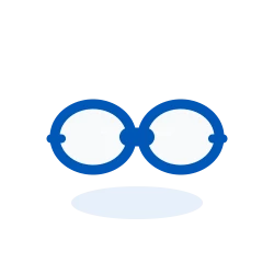 Окуляри в пластиковій оправі